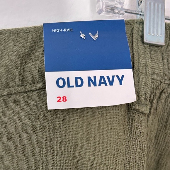 Old Navy High-Waisted Slouchy Cropped Tapered Gauze Casual Pants Plus Size 28 - Picture 4 of 4